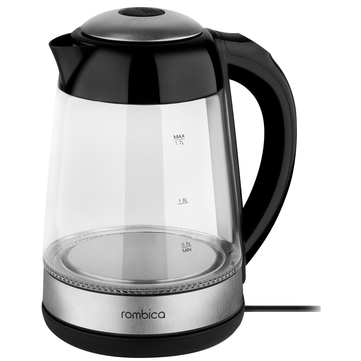 Чайник Rombica myKitchen KE-0104 (Цвет: Black/Silver)