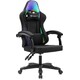 Кресло игровое Knight Wolf RGB, черный 