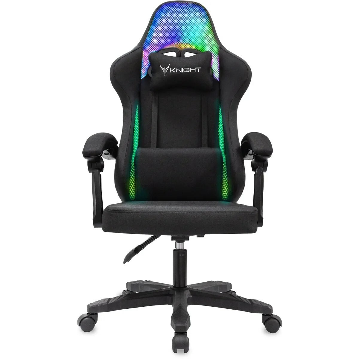 Кресло игровое Knight Wolf RGB, черный 