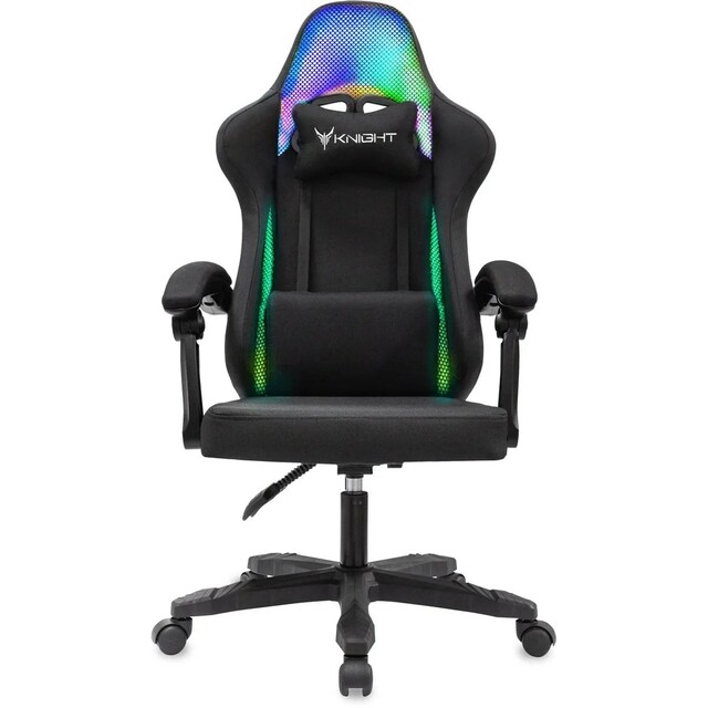 Кресло игровое Knight Wolf RGB, черный 