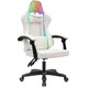 Кресло игровое Knight Wolf RGB, белый 