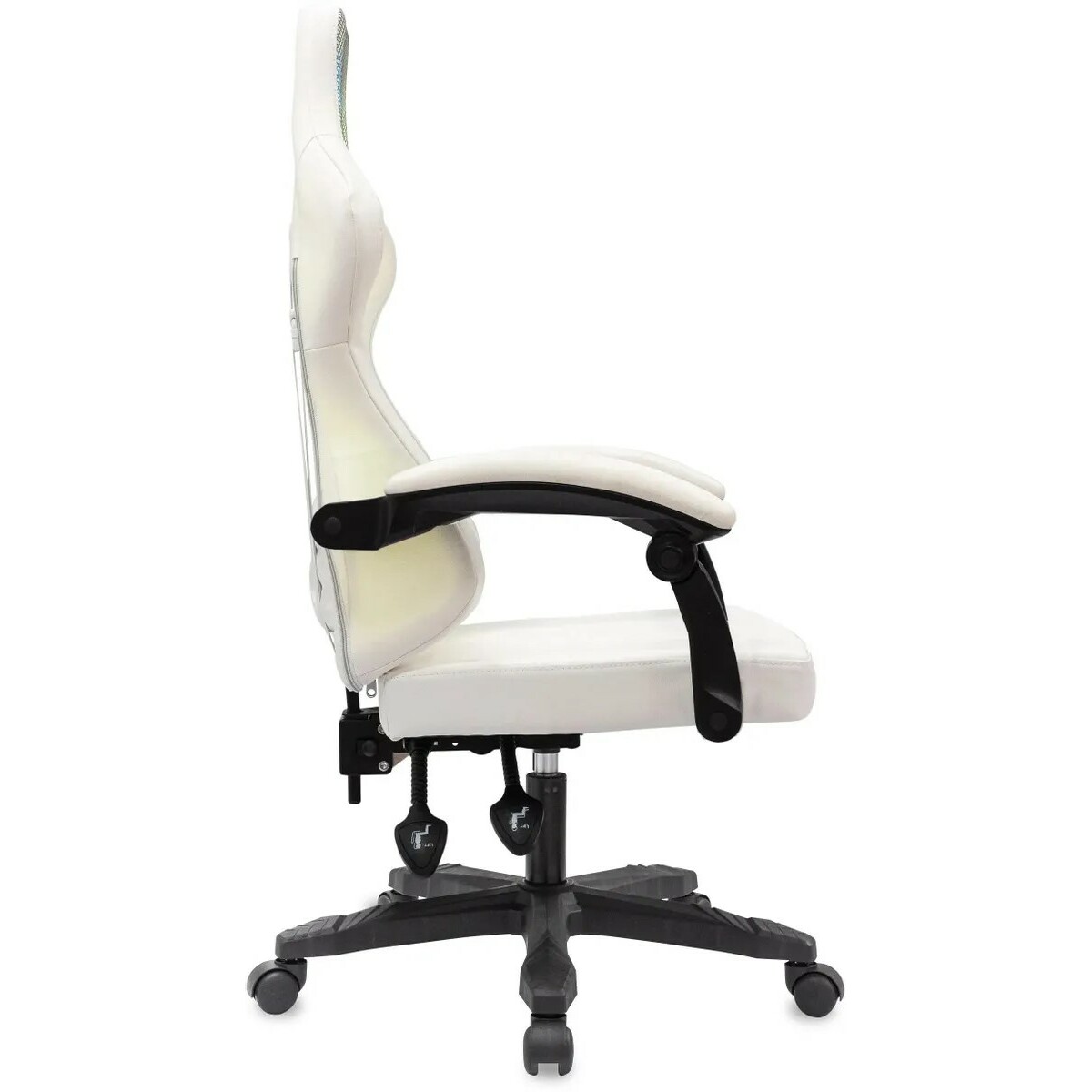 Кресло игровое Knight Wolf RGB, белый 