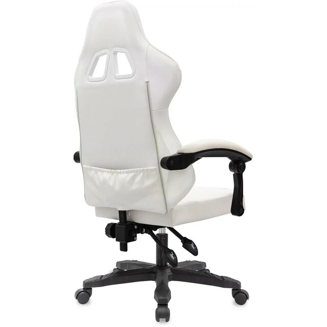 Кресло игровое Knight Wolf RGB, белый 