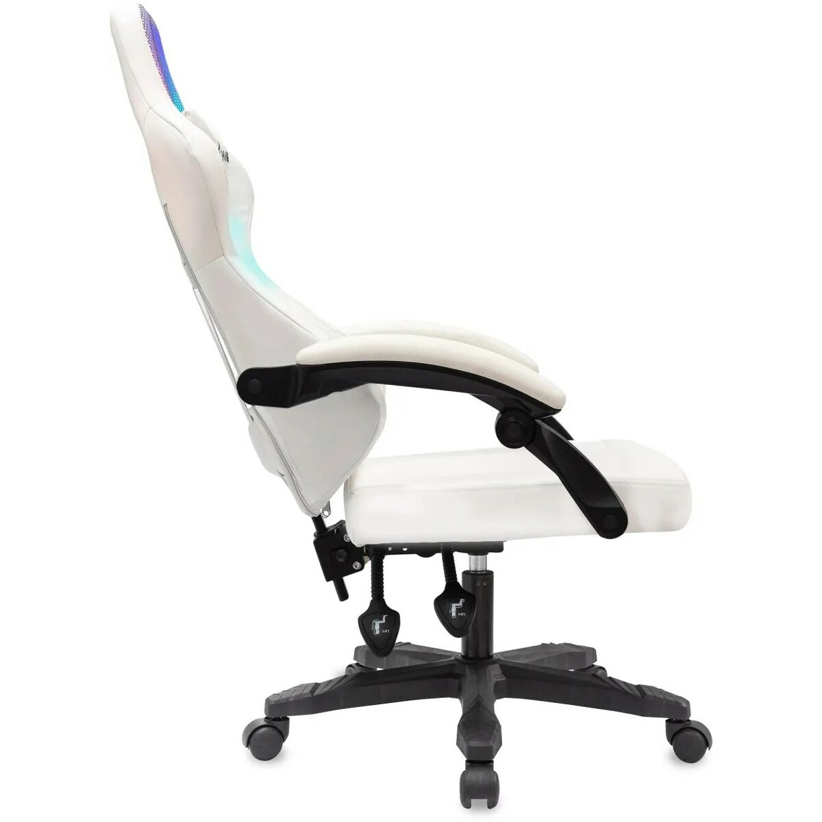 Кресло игровое Knight Wolf RGB, белый 