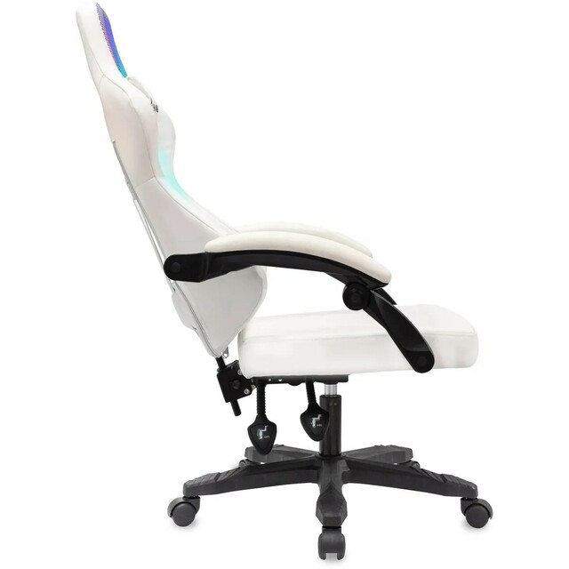 Кресло игровое Knight Wolf RGB, белый 
