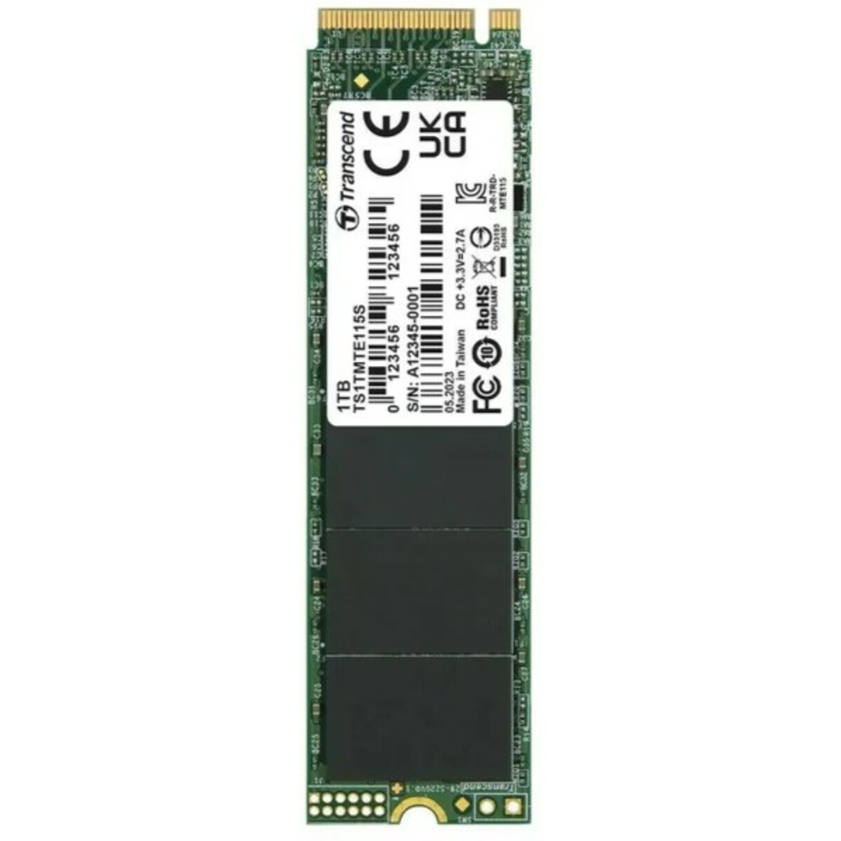 Накопитель SSD Transcend PCI-E 3.0 x4 1Tb TS1TMTE115S