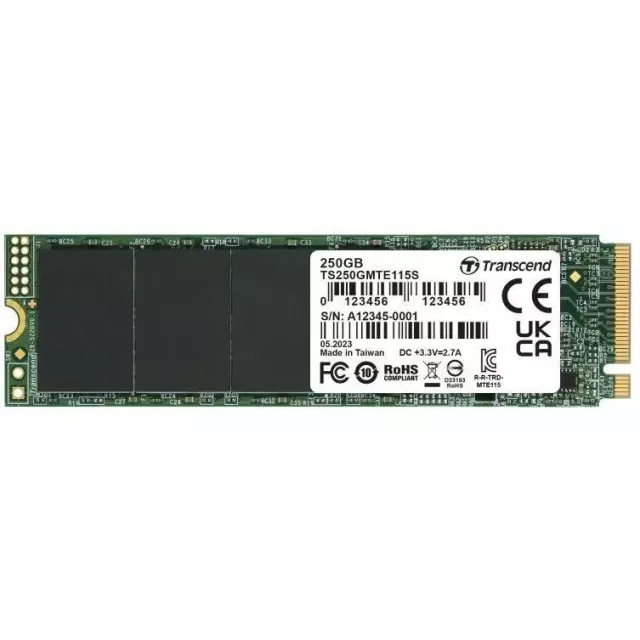 Накопитель SSD Transcend PCI-E 3.0 x4 250Gb TS250GMTE115S