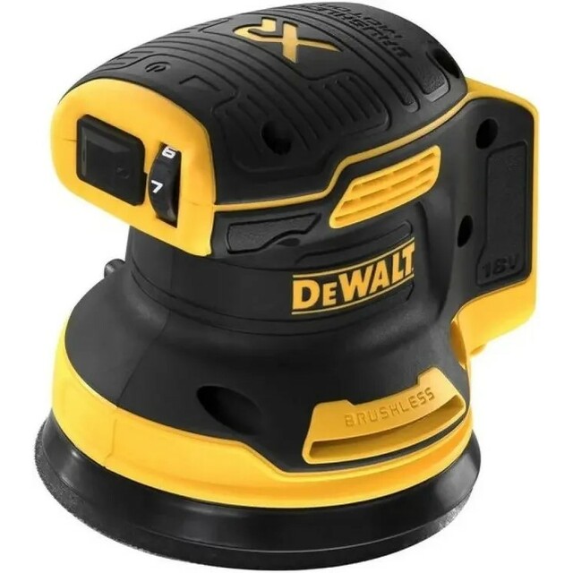 Эксцентриковая шлифовальная DeWalt DCW210N (Цвет: Yellow / Black)