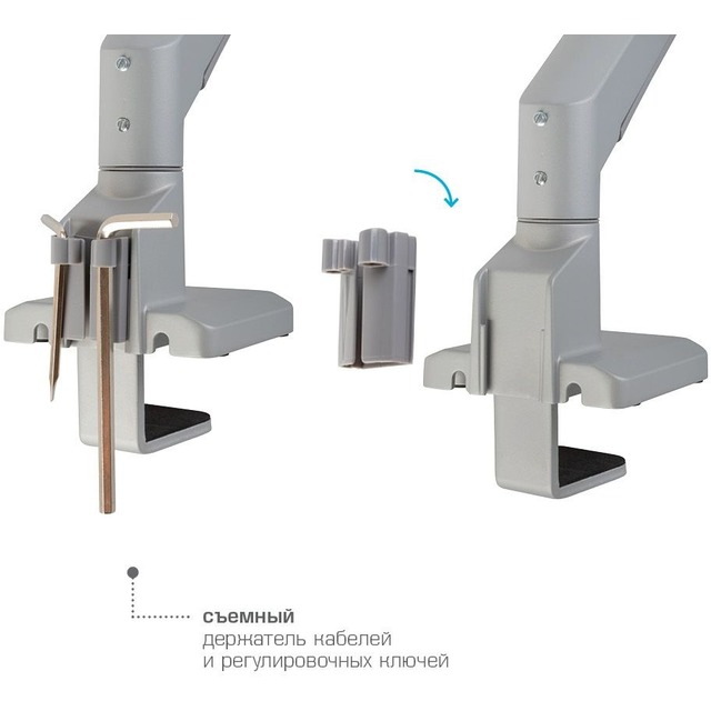 Кронштейн для мониторов Arm Media LCD-T35 (Цвет: Silver)
