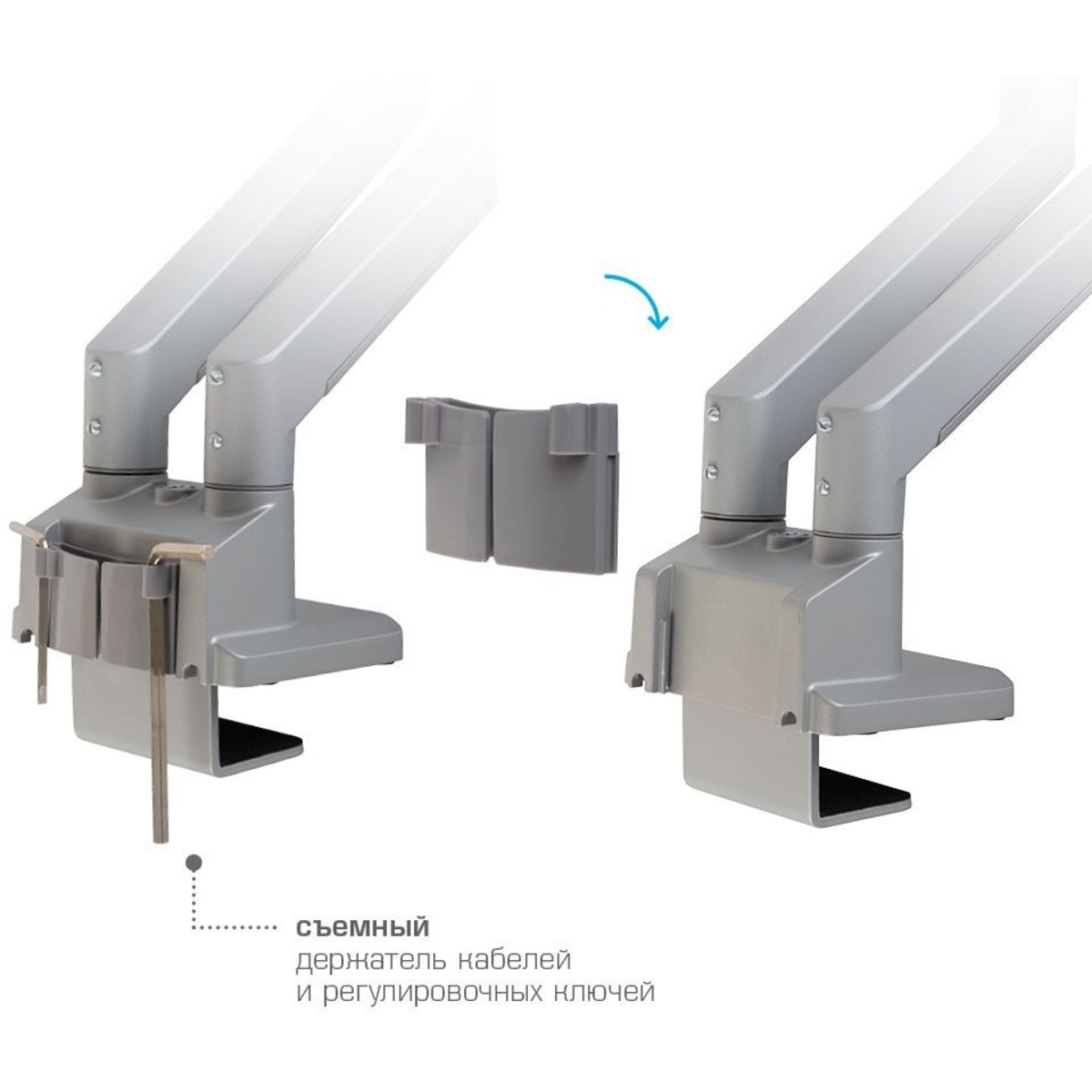 Кронштейн для мониторов Arm Media LCD-T36 (Цвет: Silver)