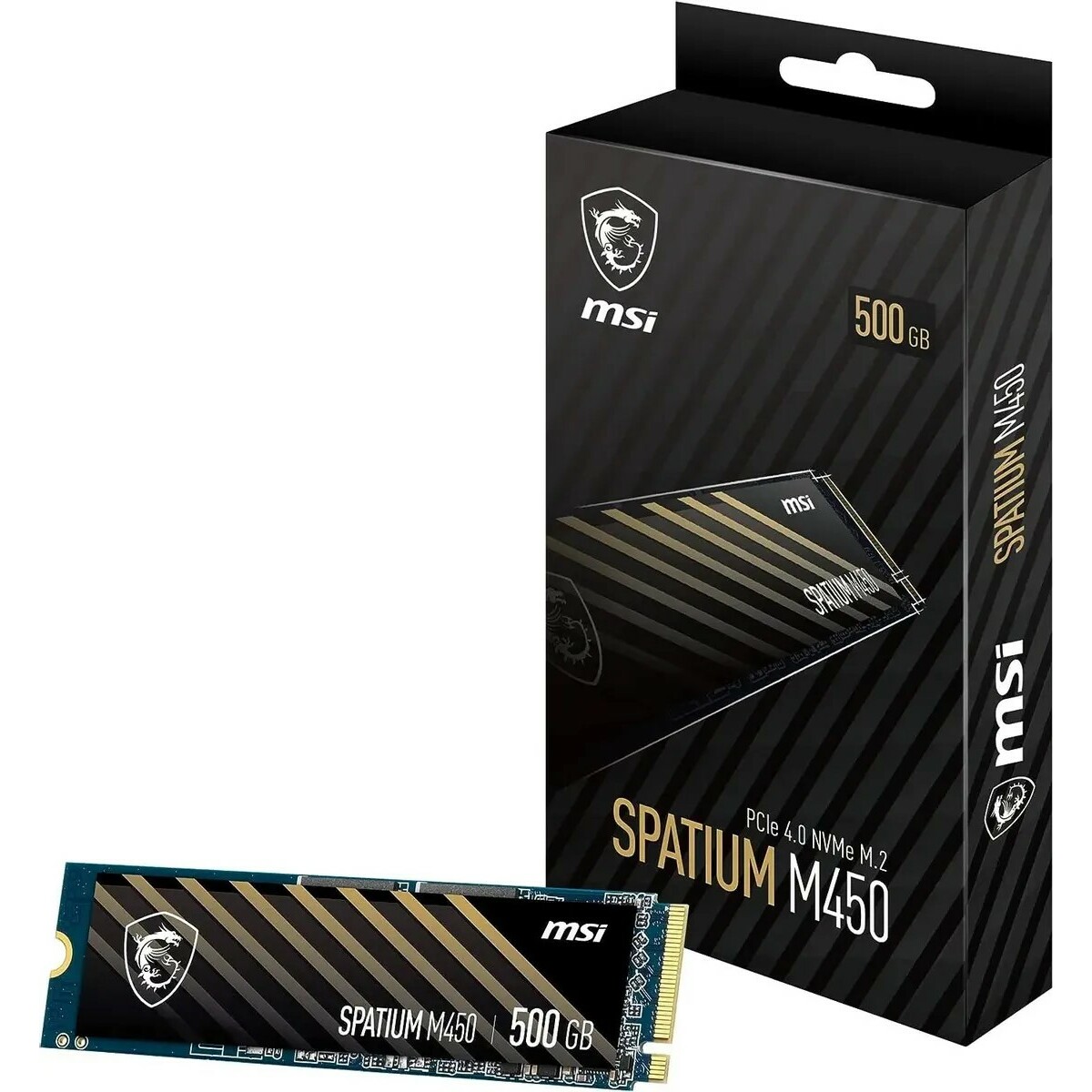 Накопитель SSD MSI Spatium M450 500Gb PCle 4.0 NVMe M.2