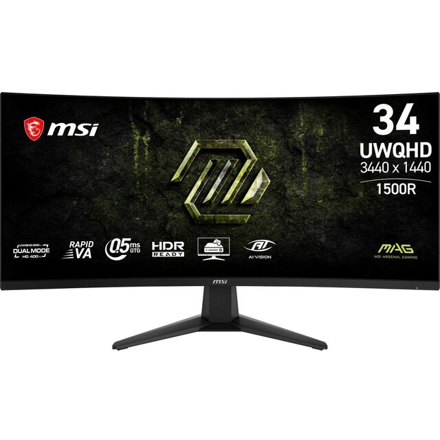 Монитор MSI 34" Mag 346CQDF E20, черный