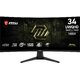 Монитор MSI 34" Mag 346CQDF E20, черный