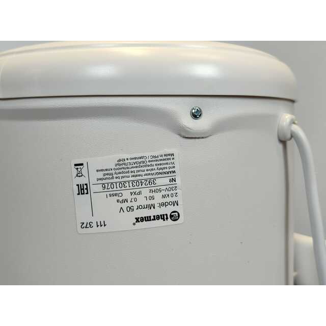 Водонагреватель Thermex Mirror 50 V, белый
