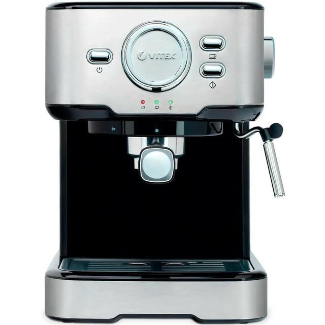 Кофеварка рожковая Vitek VT-1520 (Цвет: Silver / Black)