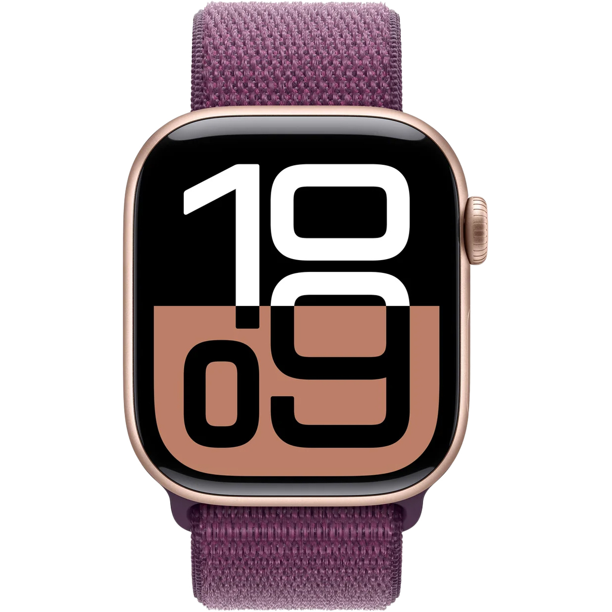 Умные часы Apple Watch Series 10 42mm Aluminum Case with Sport Loop (Цвет: Rose Gold / Plum)