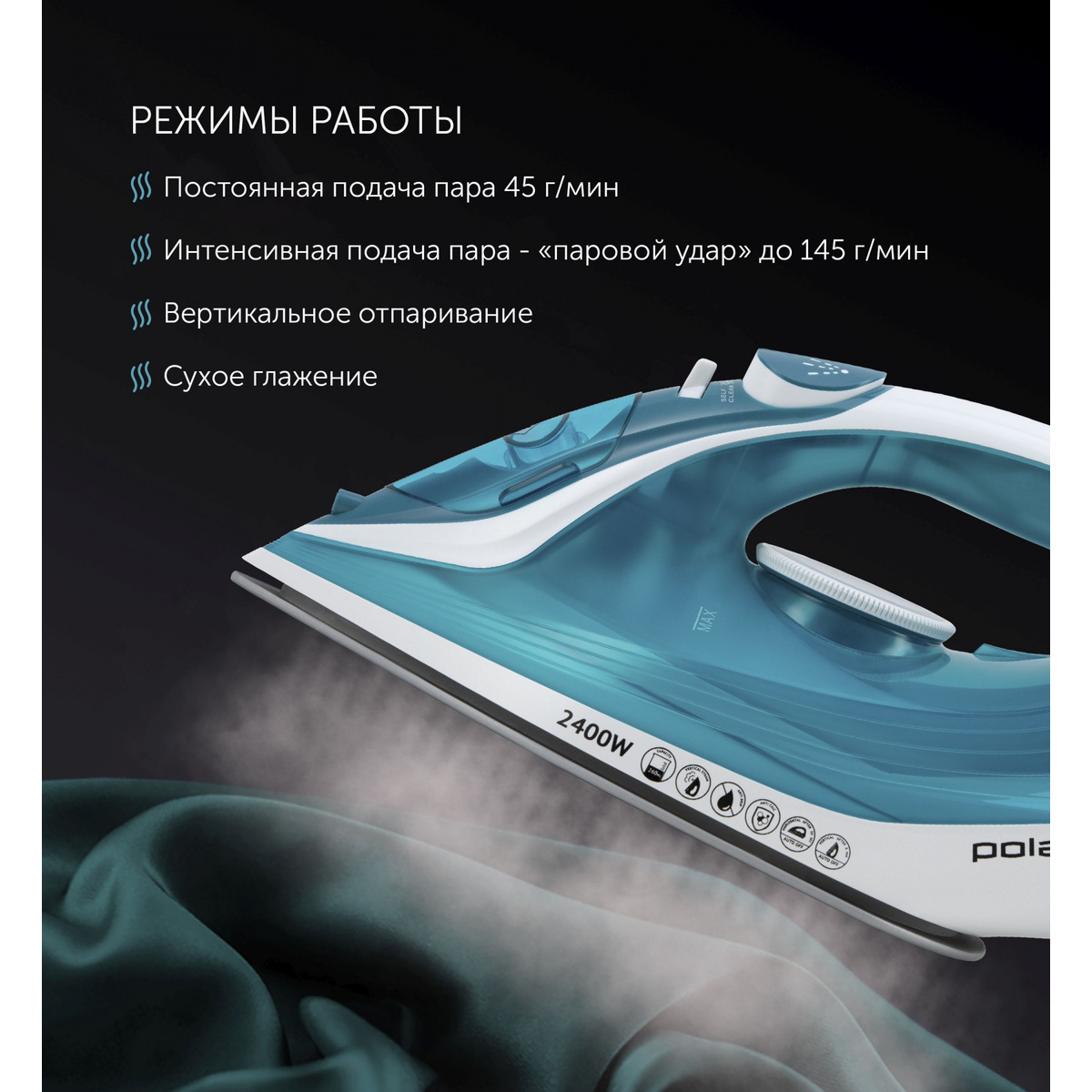 Утюг Polaris PIR 2487AK (Цвет: Turquoise)