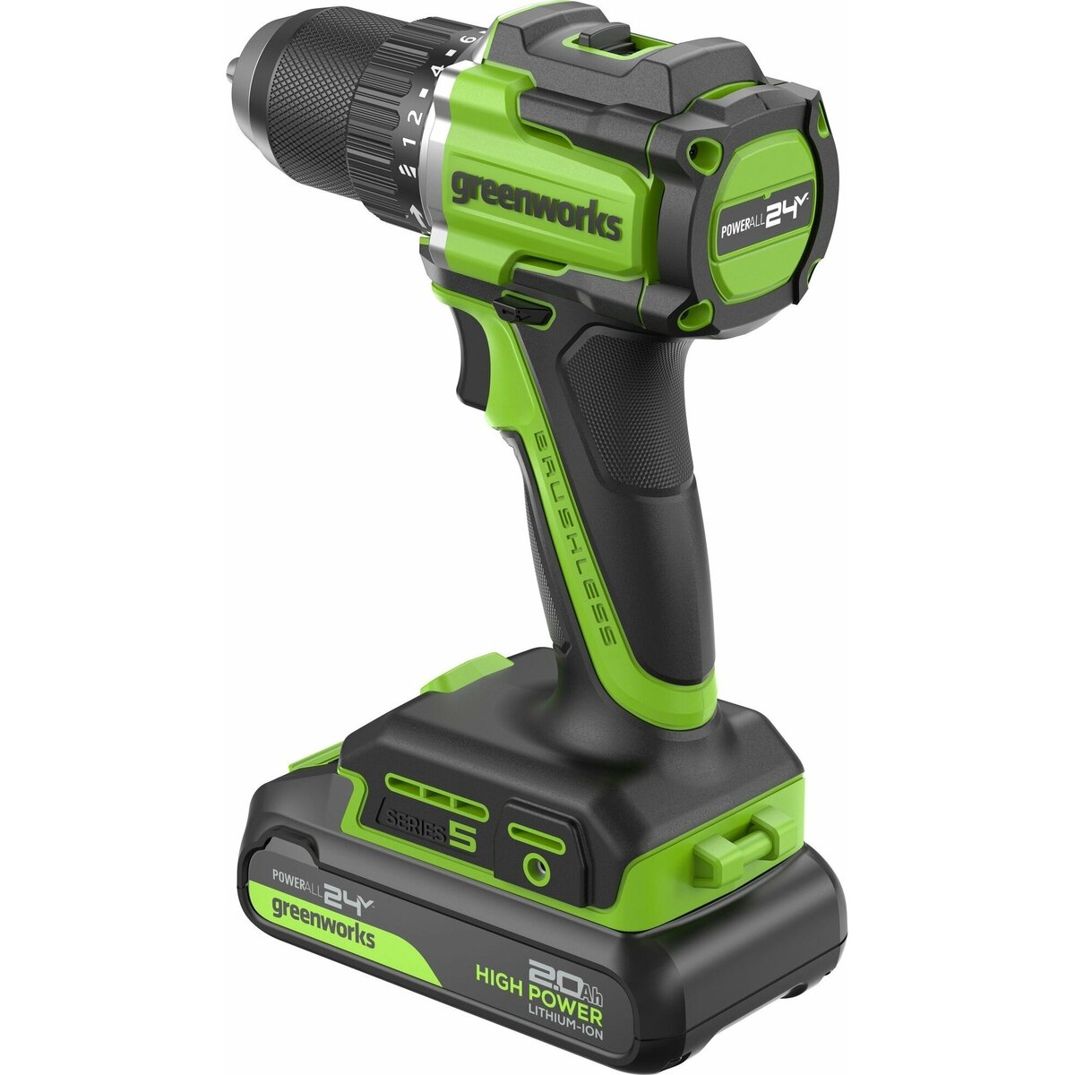 Дрель-шуруповерт Greenworks DD560 (Цвет: Green)