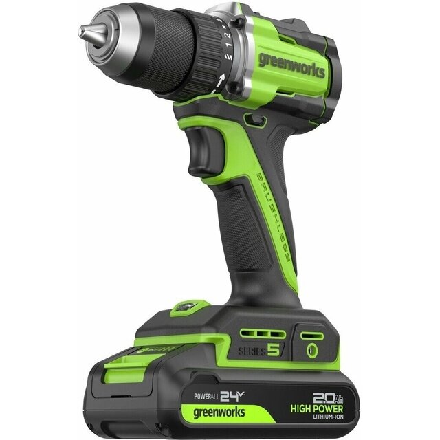 Дрель-шуруповерт Greenworks DD560 (Цвет: Green)