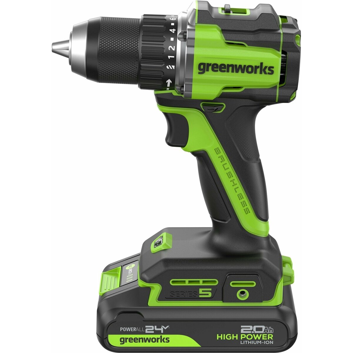 Дрель-шуруповерт Greenworks DD560 (Цвет: Green)