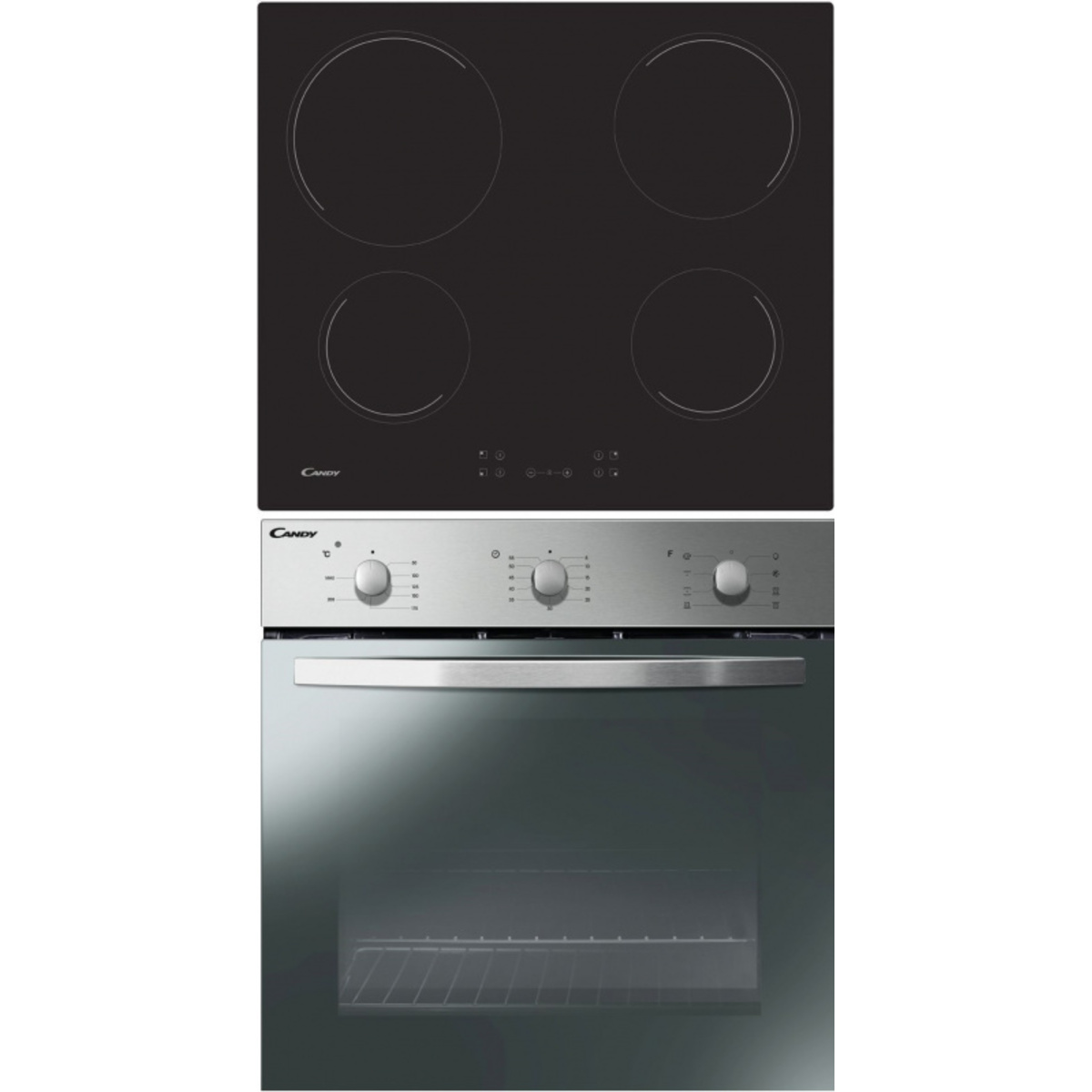 Встраиваемый комплект Candy FCP602X / ECH64CC (Цвет: Inox / Black)