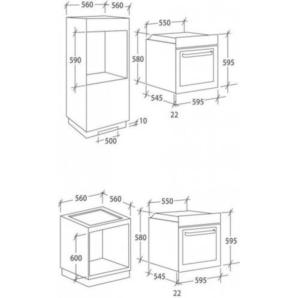 Встраиваемый комплект Candy FCP605XL / ECH64CC (Цвет: Inox / Black)