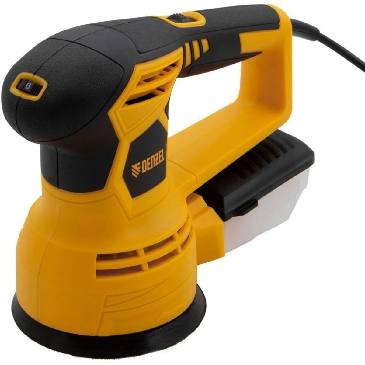Эксцентриковая шлифмашина Denzel OS-125 (Цвет: Orange/Black)
