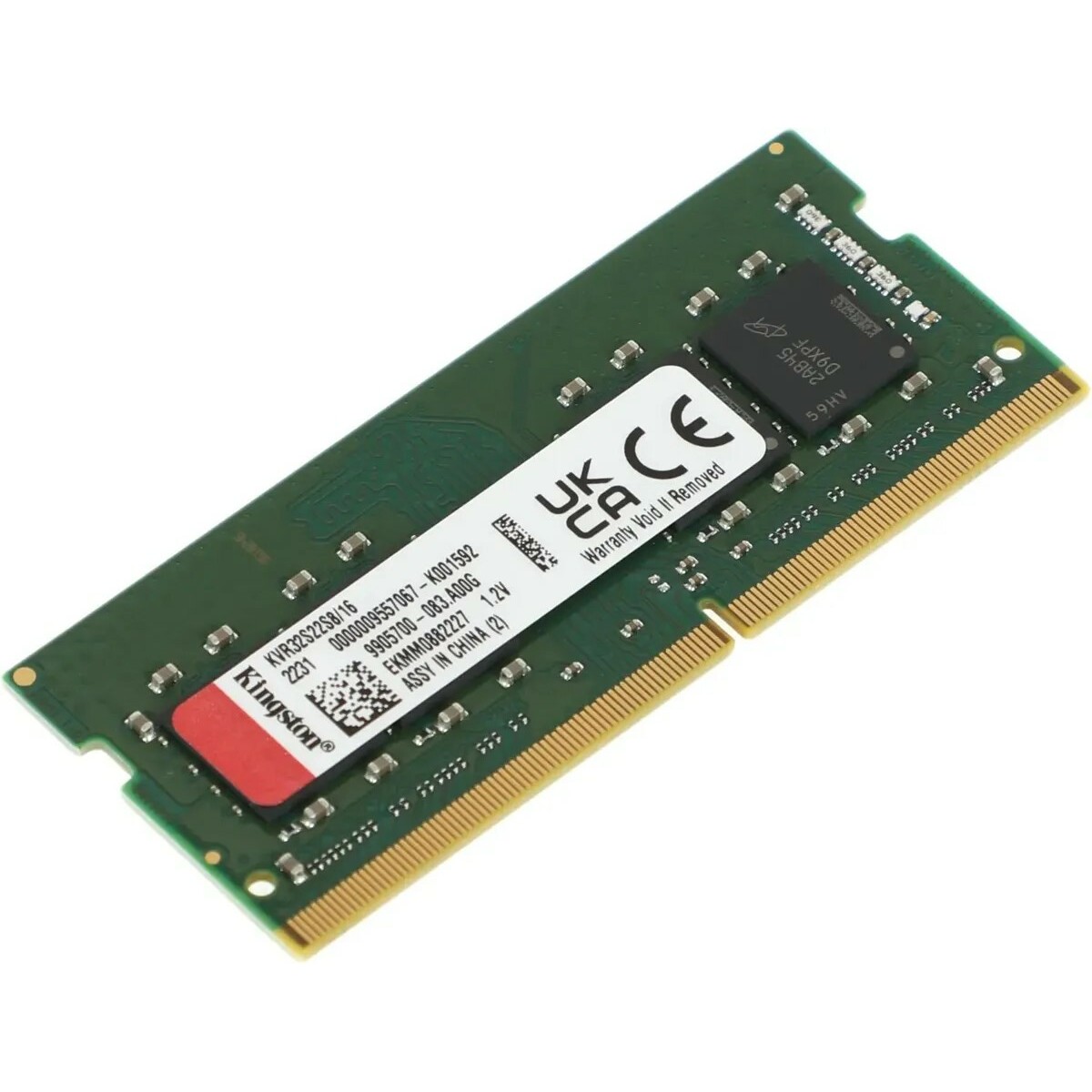 Оперативная память DDR4 16Gb 3200MHz Kingston KVR32S22S8/16