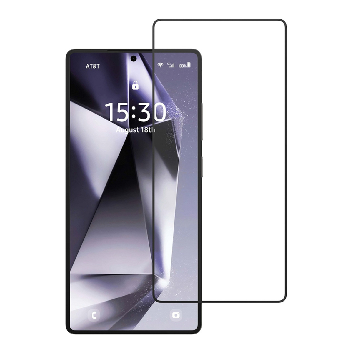 Защитное стекло Devia Star Series Entire View Tempered Glass для смартфона Samsung S25 Edge, черный