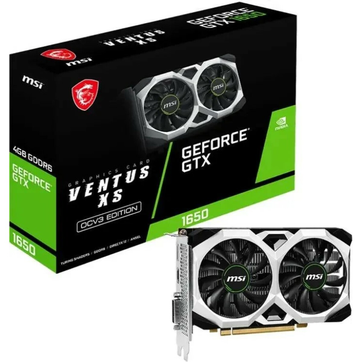 Видеокарта MSI GeForce GTX1650 4GB (GTX 1650 D6 VENTUS XS OCV3)