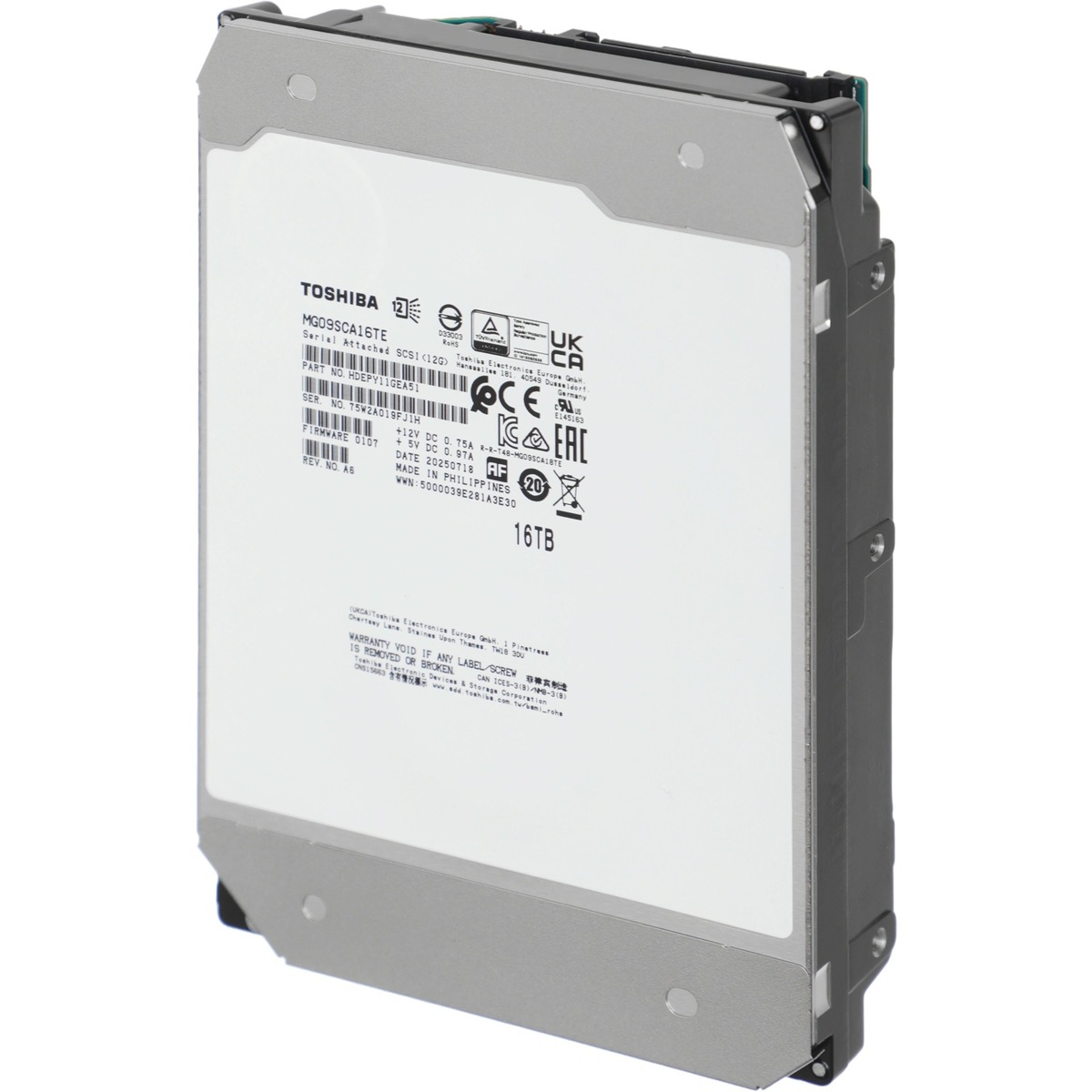 Жесткий диск Toshiba SAS 3.0 16TB MG09SCA16TE