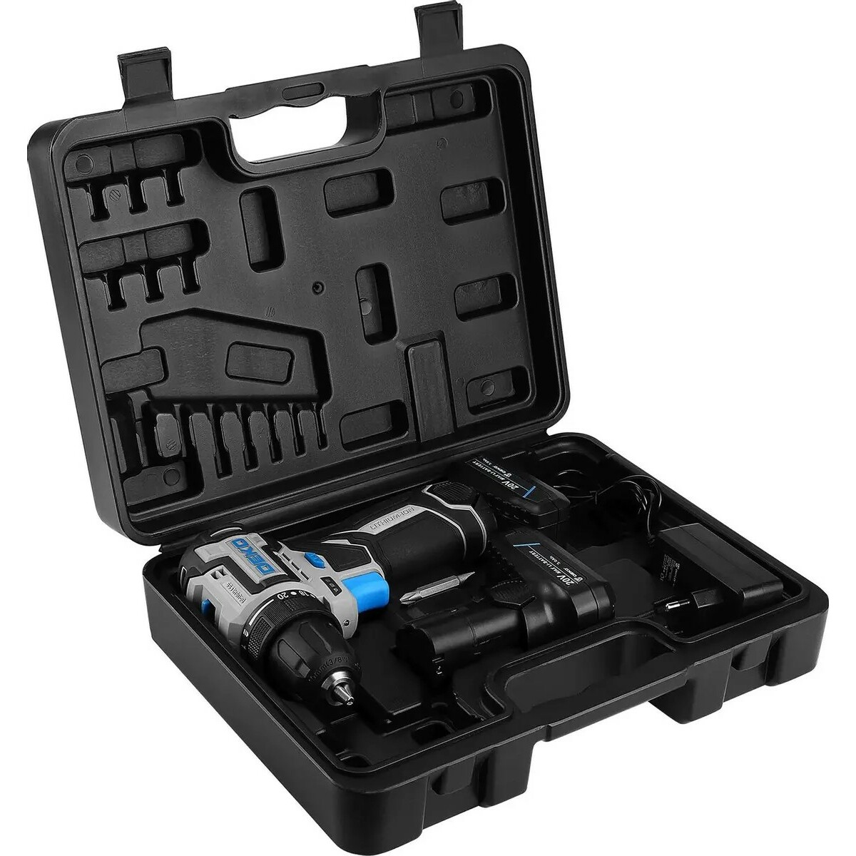 Дрель-шуруповерт Deko Loner 20V PRO (Цвет: Gray)