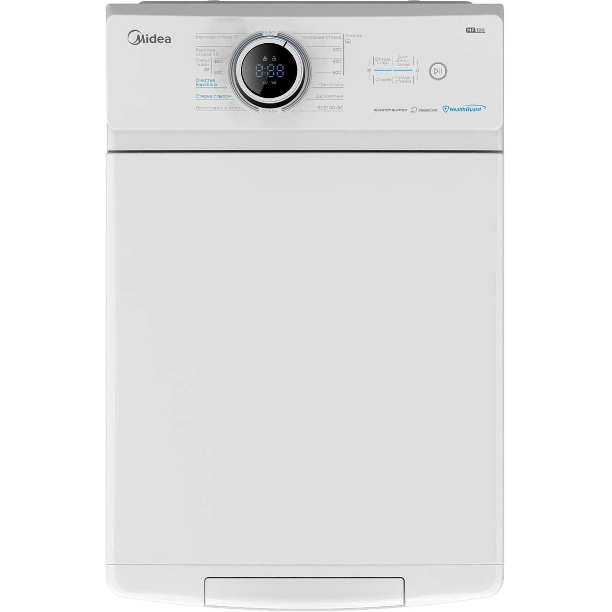 Стиральная машина Midea MF100T80BS/W-RU, белый