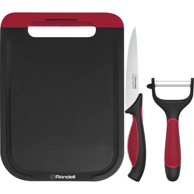 Набор кухонных ножей Rondell Arsenale RD-1892 (Цвет: Black/Red)