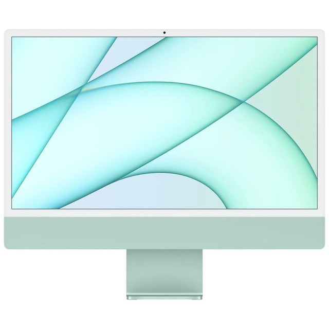 Моноблок Apple iMac MGPJ3RU / A 24 4.5K M1  / 8Gb / SSD512Gb / macOS / GbitEth / WiFi / BT / клавиатура / мышь / Cam / зеленый 4480x2520