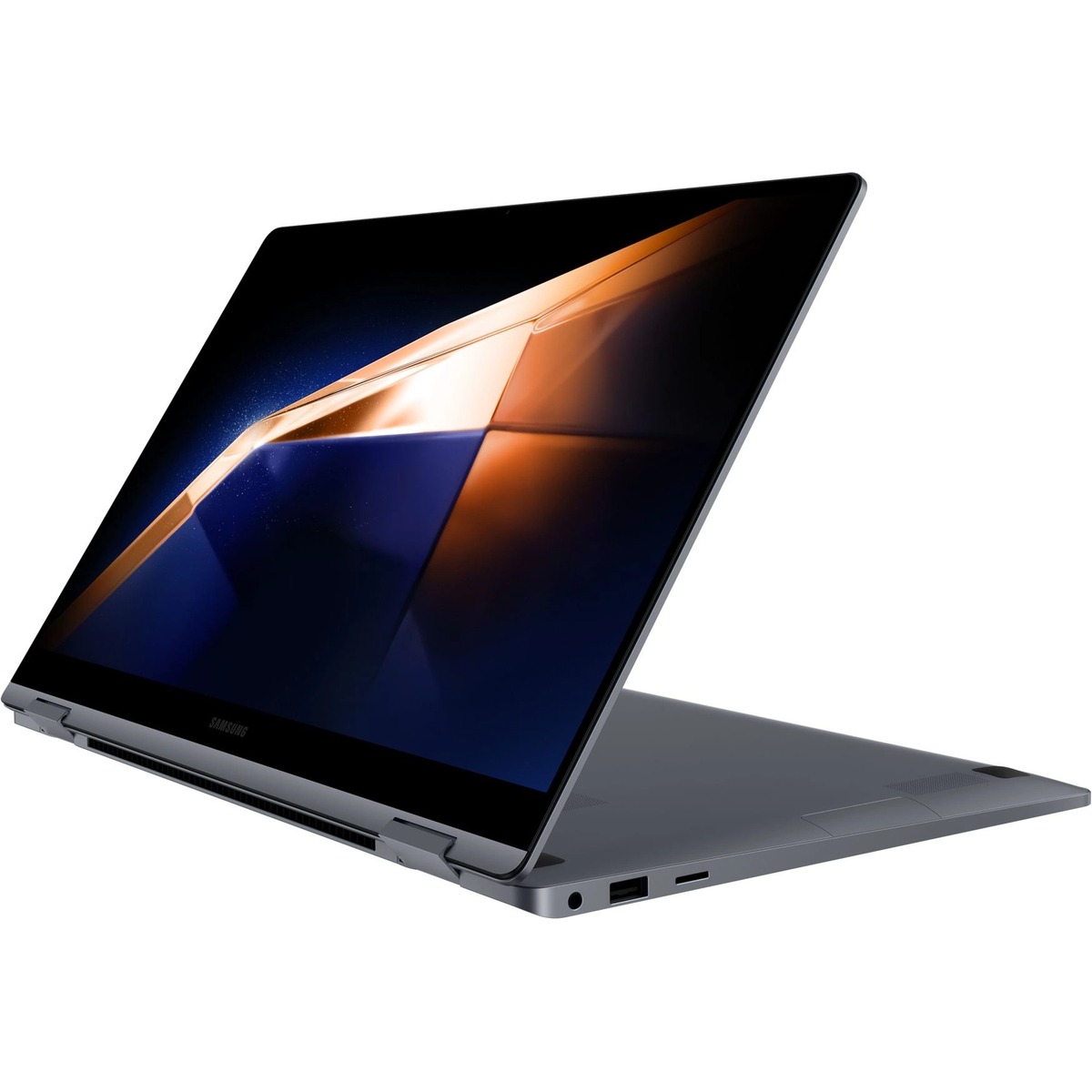 Ноутбук Samsung Galaxy Book 4 360 NP750 Core 5 120U 16Gb SSD512Gb Intel Graphics 15.6 AMOLED Touch FHD (1920x1080) Windows 11 Home English grey WiFi BT Cam (NP750QGK-KG1IN)