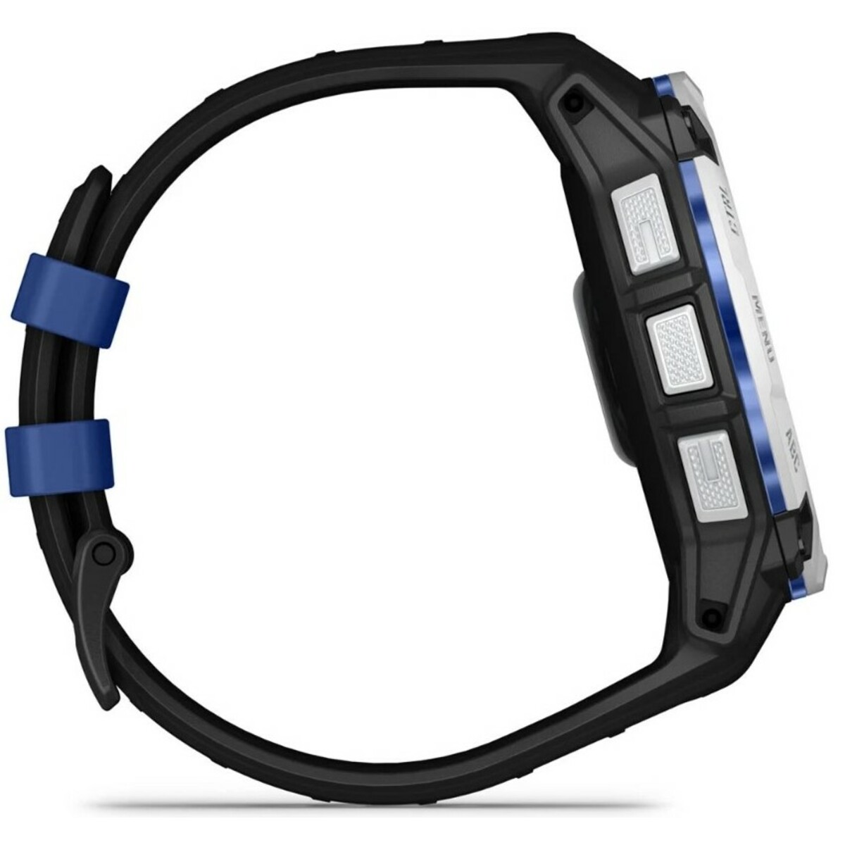 Умные часы Garmin Instinct 3 50mm Solar (Цвет: Whitestone Black / Bolt Blue) 