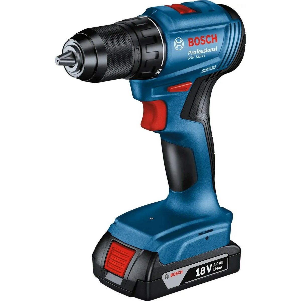 Дрель-шуруповерт Bosch GSR 185-LI (Цвет: Blue)