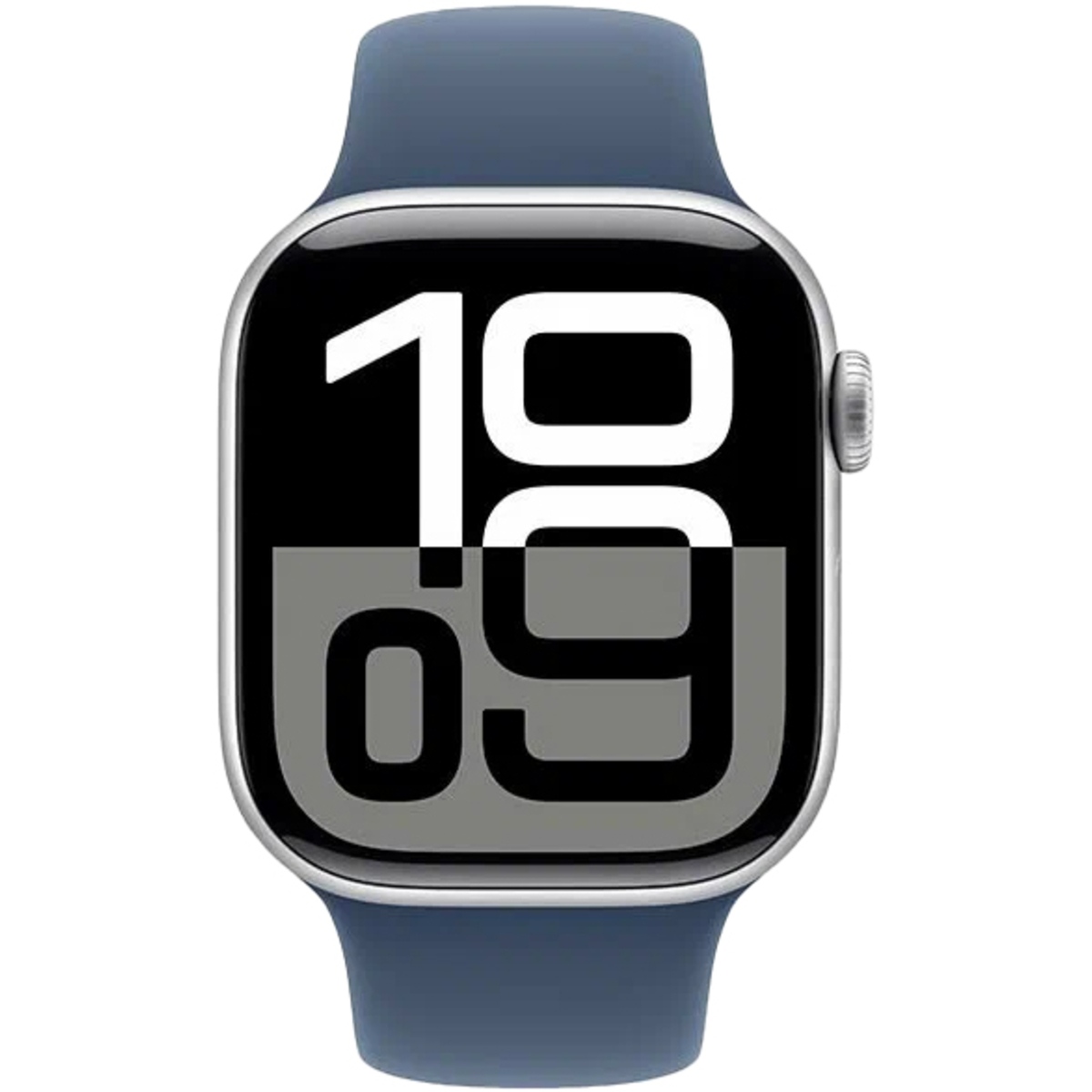 Умные часы Apple Watch Series 10 42mm Aluminum Case with Sport Band S / M (Цвет: Silver / Denim)