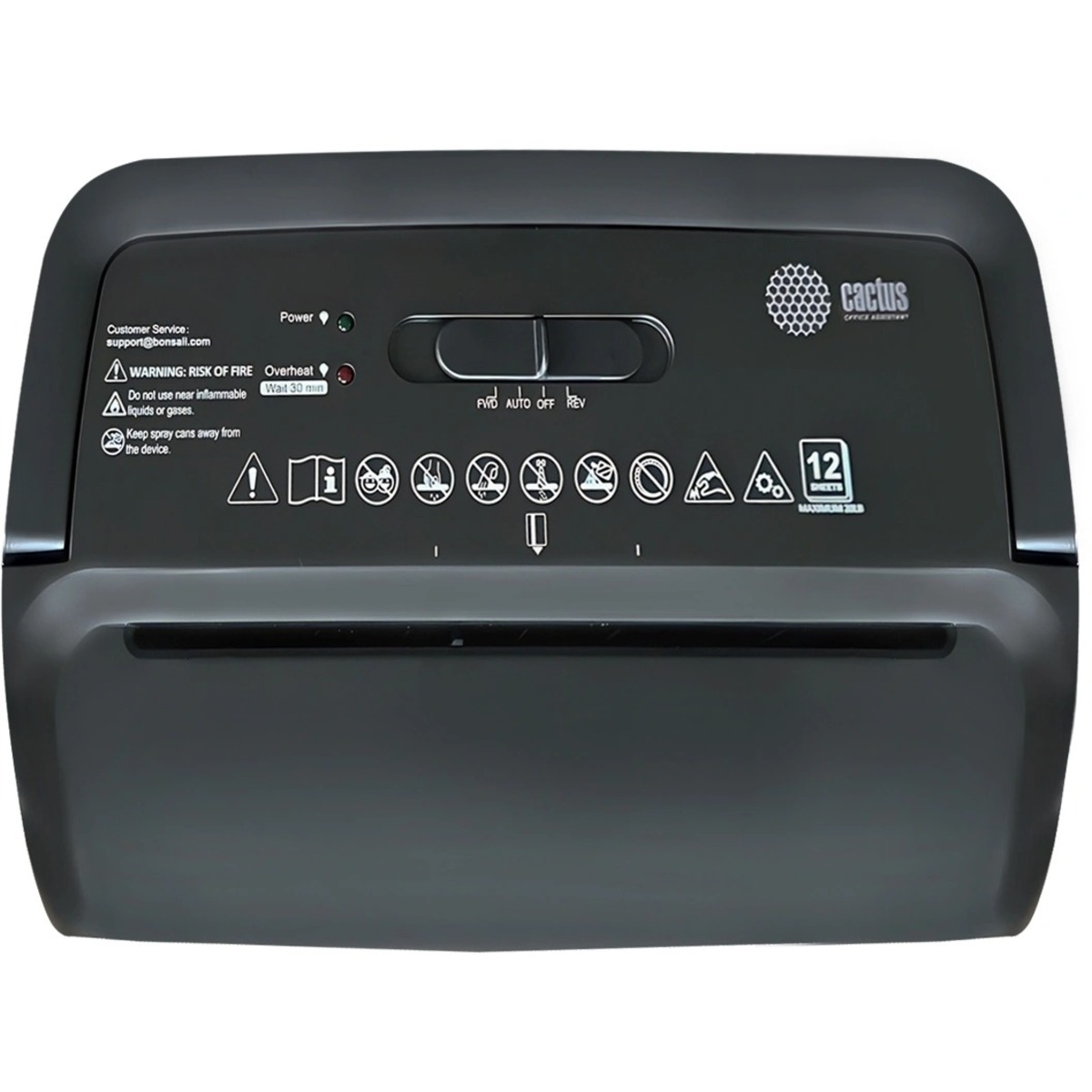 Шредер Cactus CS-SH-E4, черный