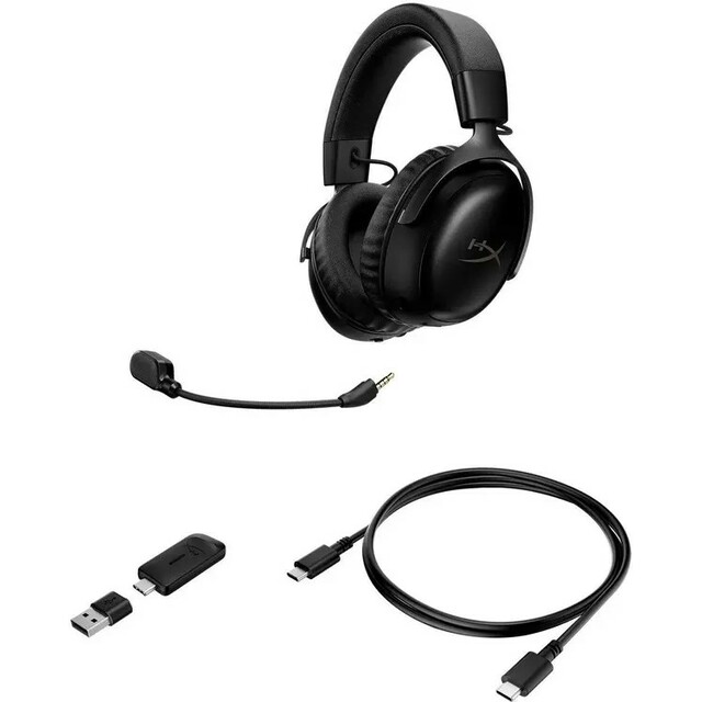 Компьютерная гарнитура HyperX Cloud III S Wireless, черный 
