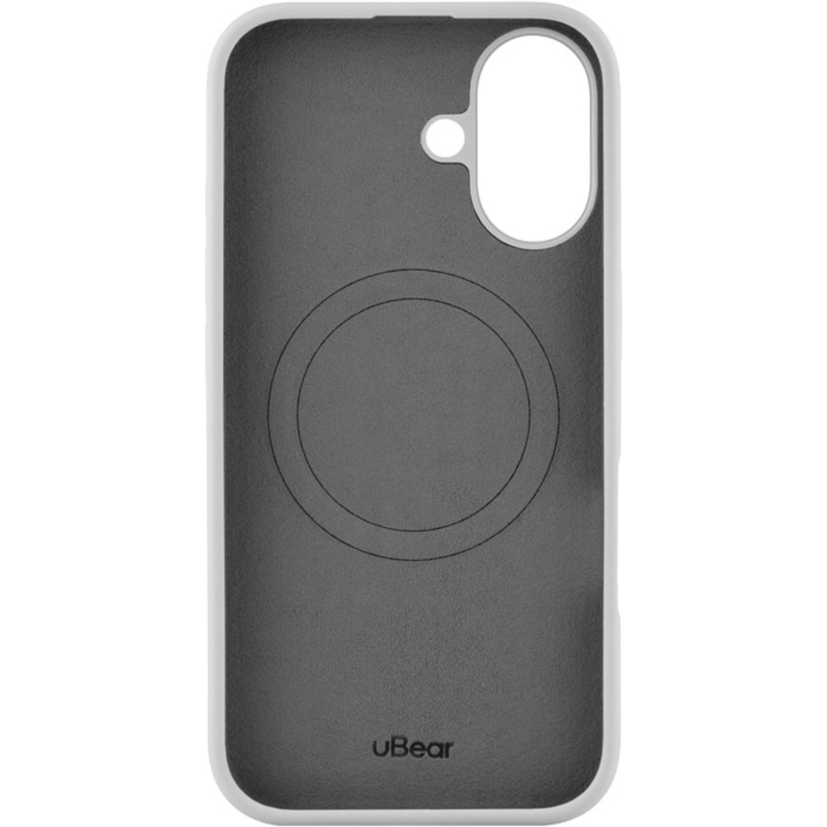 Чехол-накладка uBear Touch Mag Case для смартфона Apple iPhone 16 (Цвет: Light Grey)