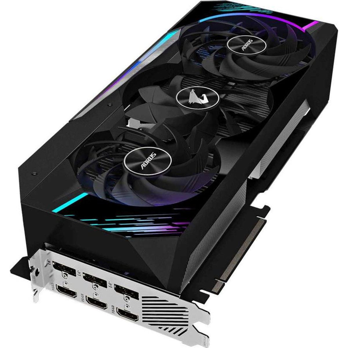 Видеокарта GIGABYTE PCI-E 4.0 GV-N3080AORUS M-10GD 3.0 LHR NVIDIA GeForce RTX 3080 10240Mb 320 GDDR6X 1845 / 19000 / HDMIx3 / DPx3 / HDCP Ret