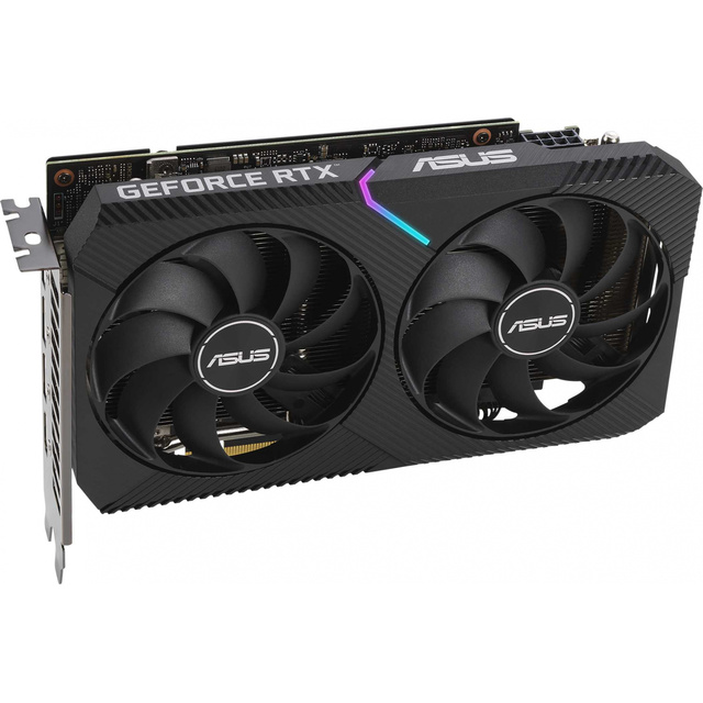 Видеокарта Asus PCI-E 4.0 DUAL-RTX3060-12G-V2 LHR NVIDIA GeForce RTX 3060 12288Mb 192 GDDR6 1777/15000/HDMIx1/DPx3/HDCP Ret