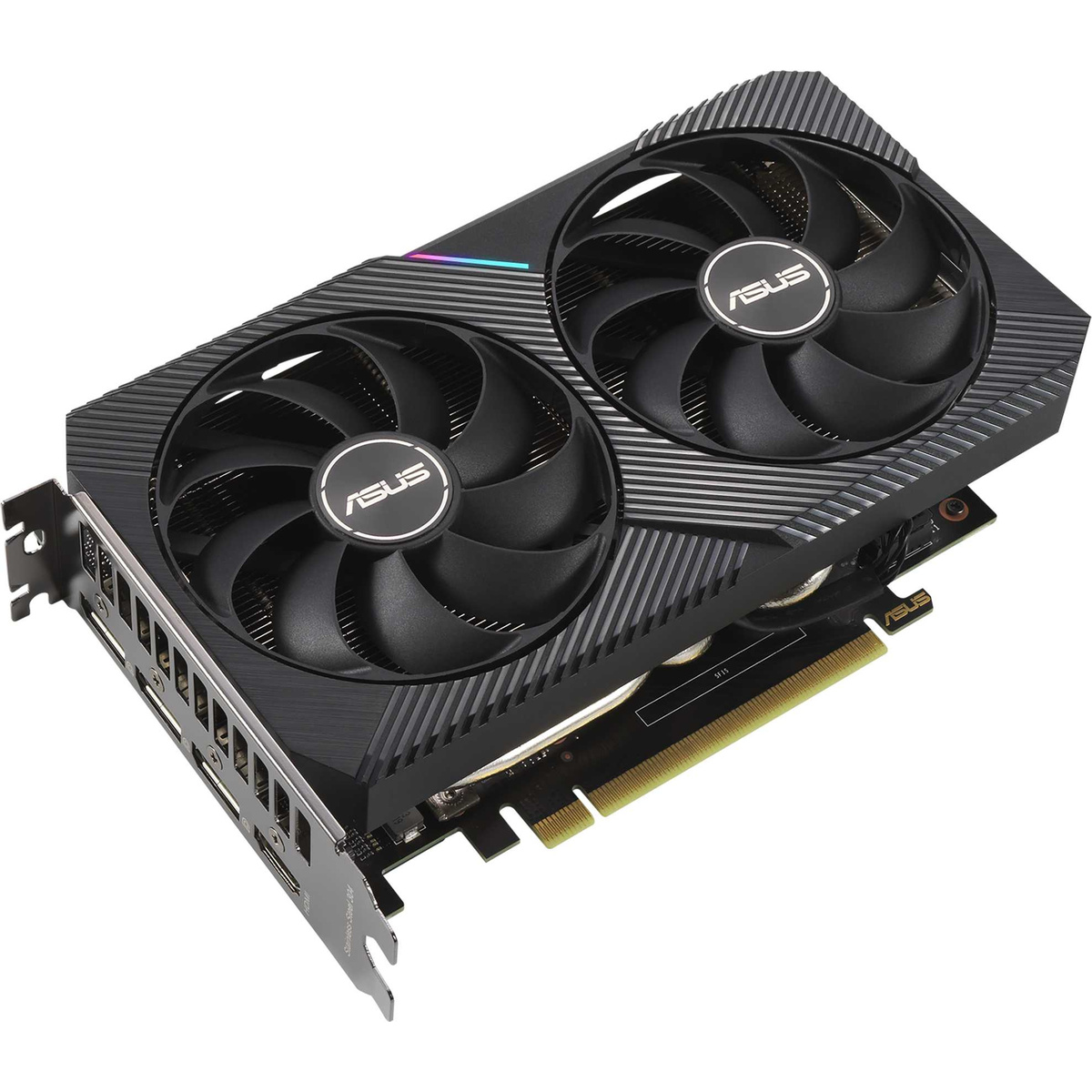 Видеокарта Asus PCI-E 4.0 DUAL-RTX3060-12G-V2 LHR NVIDIA GeForce RTX 3060 12288Mb 192 GDDR6 1777/15000/HDMIx1/DPx3/HDCP Ret