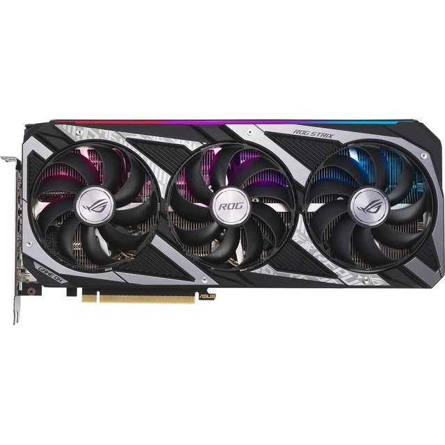 Видеокарта Asus PCI-E 4.0 ROG-STRIX-RTX3060-12G-V2-GAMING LHR NVIDIA GeForce RTX 3060 12288Mb 192 GDDR6 1777 / 15000 / HDMIx2 / DPx3 / HDCP Ret