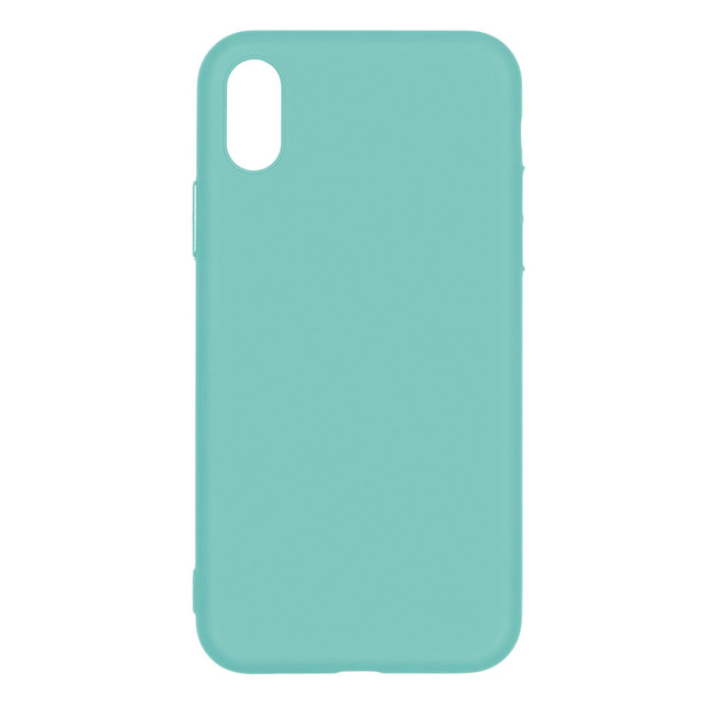 Чехол-накладка Pero Soft Touch для смартфона iPhone XS Max (Цвет: Turquoise)