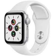 Умные часы Apple Watch SE GPS 40mm Aluminum Case with Sport Band MYDM2RU/A (Цвет:Silver/White)