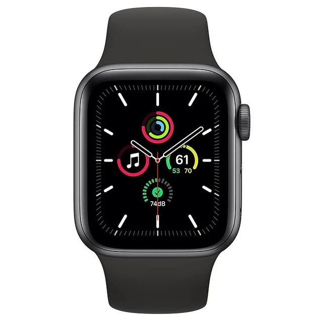 Умные часы Apple Watch Series 6 GPS 44mm Aluminum Case with Sport Band M00H3RU / A (Цвет: Space Gray / Black)