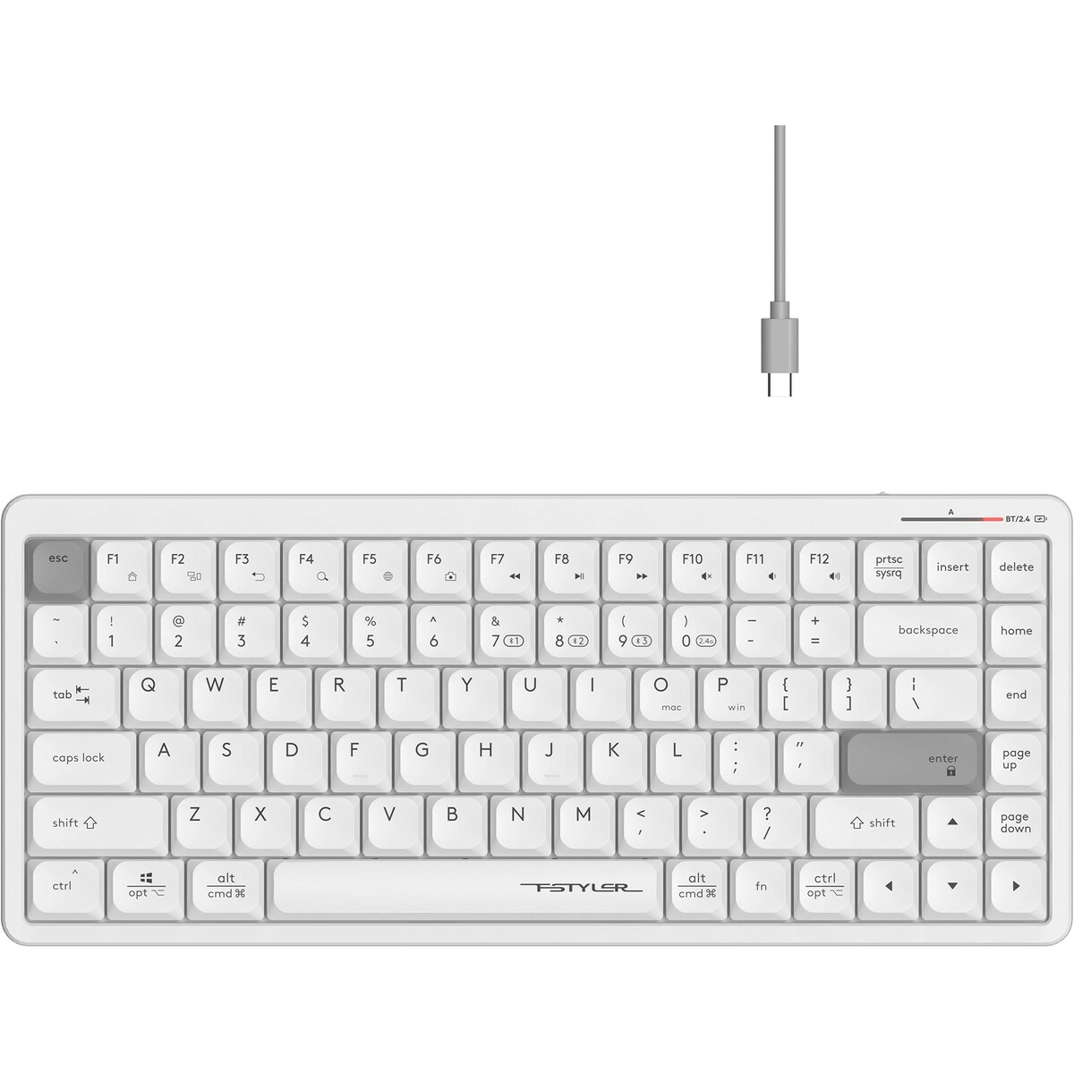 Клавиатура A4Tech Fstyler FBX53C, белый 